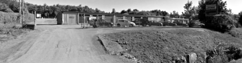 Entrée du site d'entreposage